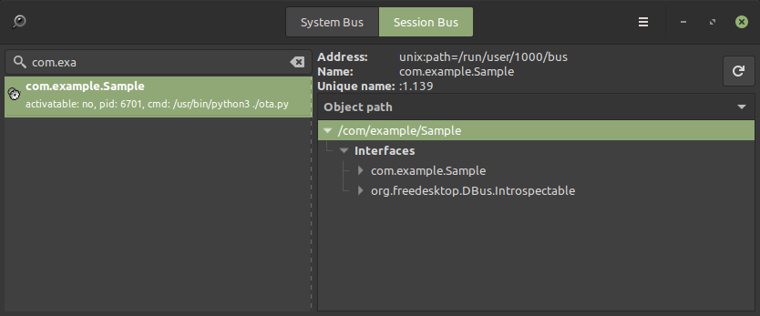 D Bus Python Service Example Lfdm Net